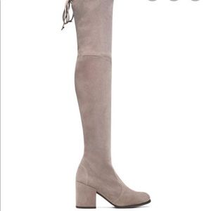Stuart Weitzman Tieland over the knee boot taupe